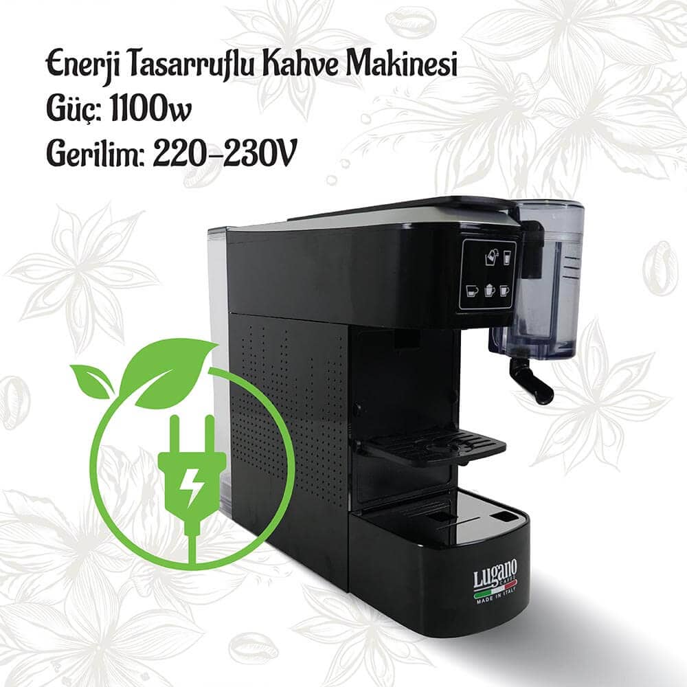 Lugano Caffé Creativa Kahve Makinesi - Enerji tasarruflu